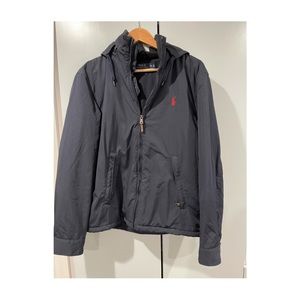Men’s navy blue Polo Ralph Lauren windbreaker.